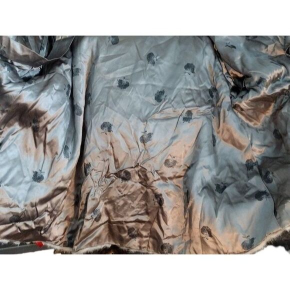 Antique 1920's/30's Sagarsky's Beige Rabbit Fur Cuffed Wide Sleeve Mob Wife Coat - Picture 11 of 12